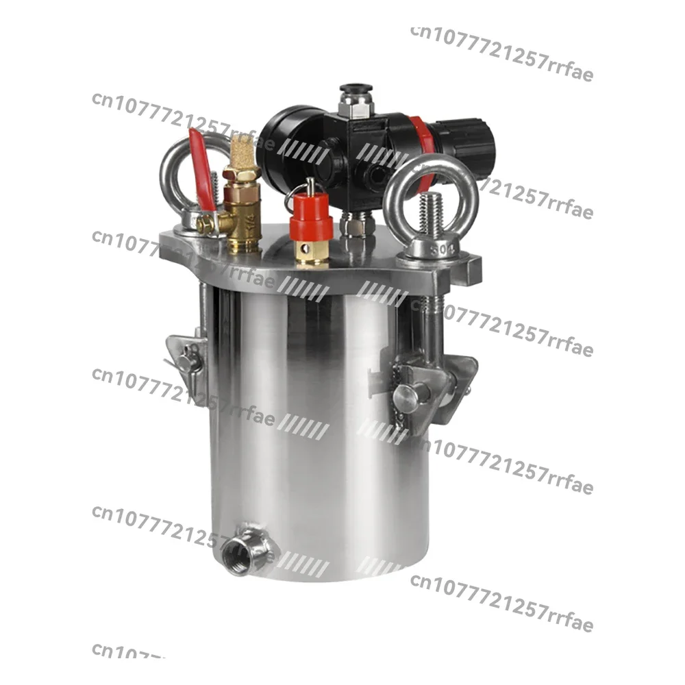 304 Stainless Steel Glue Dispensing Machine Pressure Tank 0.5L Storage Barrel with Pressure Regulating Valve