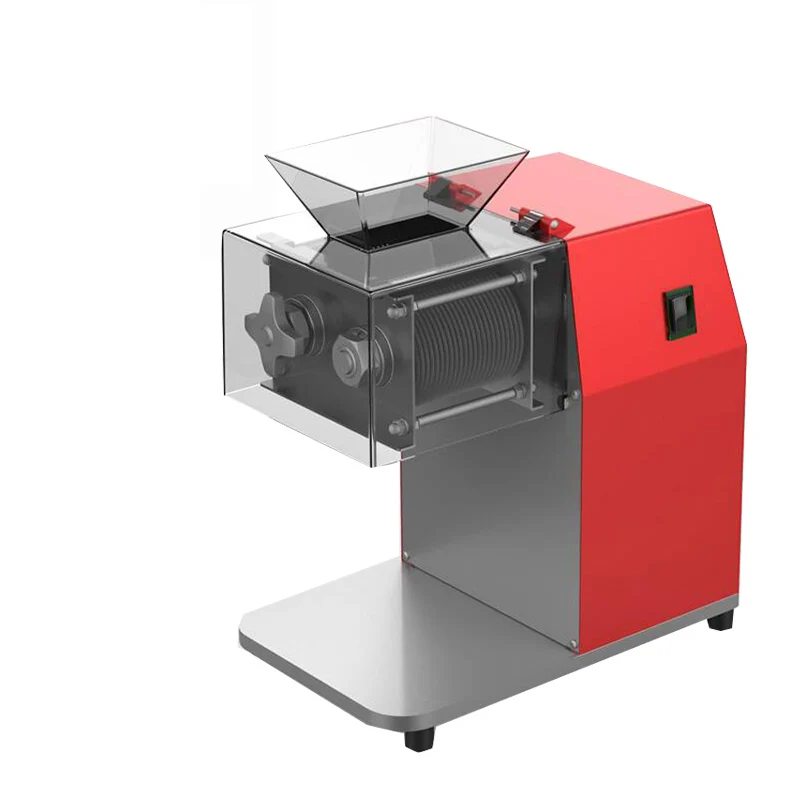 Varkensvlees Lam Kipfilet Vlees Snijmachine Hoge Kwaliteit Staal Versnipperen Snijmachine Snijmachine 850W 250kg/H 2.5-20MM