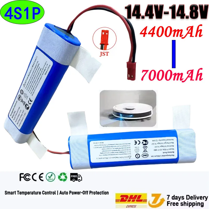 14.4V 7000mAh Rechargeable Li Ion Battery for Xiaomi S10 , Robot Vacuum S10 , Mijia Mi Robot Vacuum-Mop P / Conga 3290 3390 3490