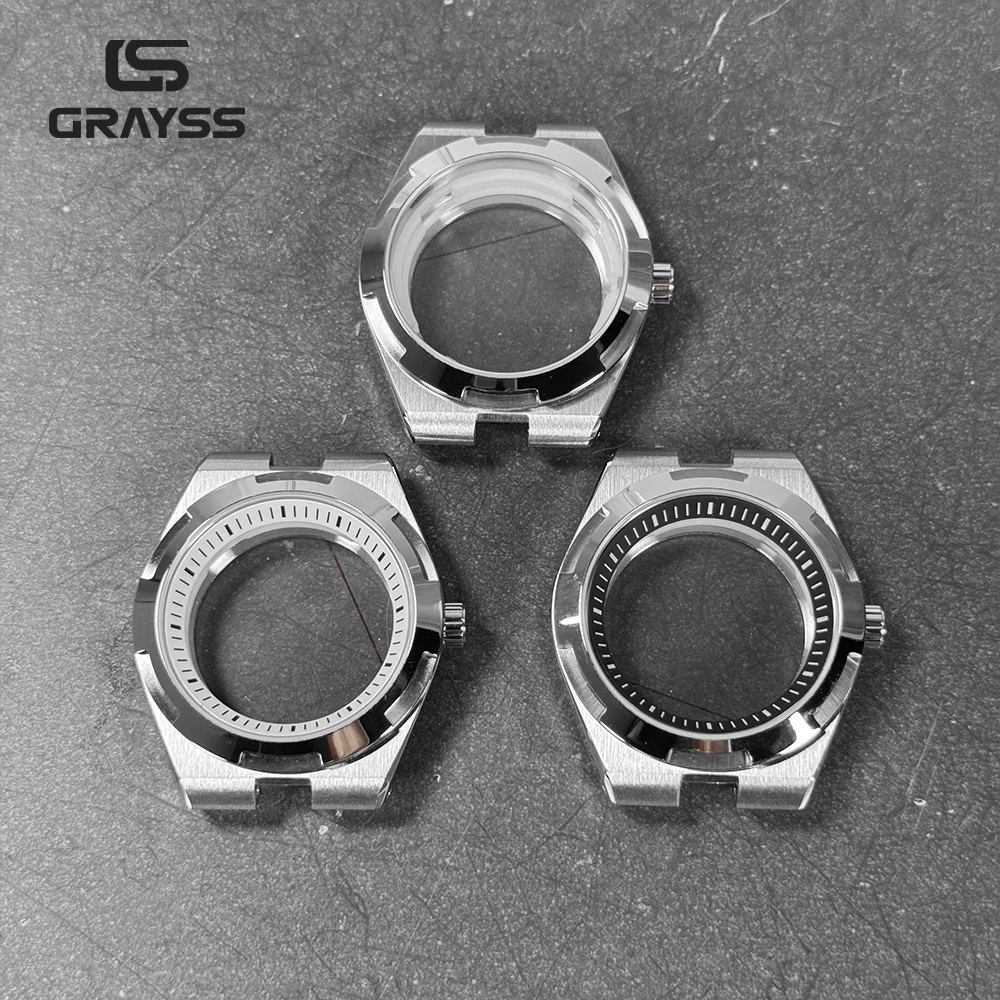 صالح في الخارج سلسلة ساعة حافظة 41 مللي متر NH34 NH35 NH36 NH70 NH72 حركة أنيقة ساعة رجالي جزء وزارة الدفاع للقرص 28.5 مللي متر