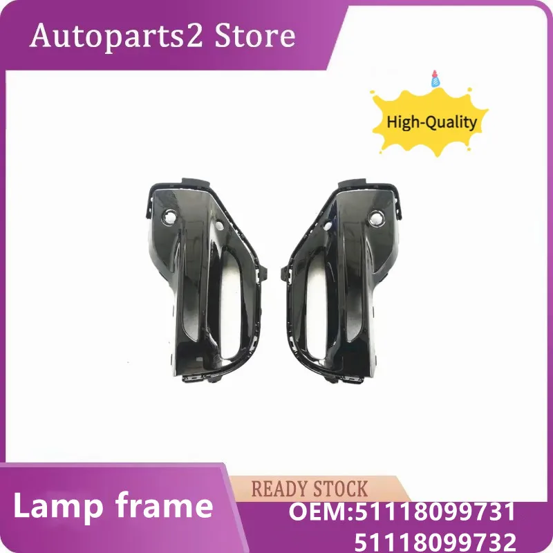 

1Pair Front bumper fog lamp cover For BMW X5 G05M OEM 51118099731 51118099732