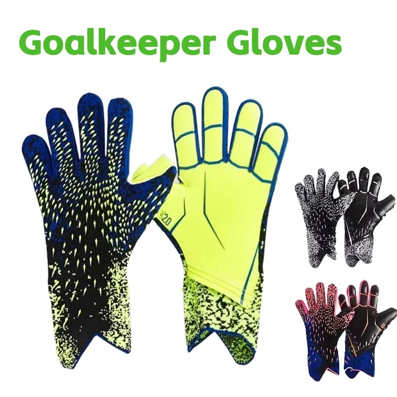 Guantes de portero profesionales de fútbol para adultos y niños, látex grueso, deportes de fútbol, guantes de portero, nuevos, transpirables