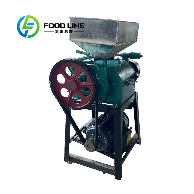 Grain Soybean Peanut Brewing Crusher Wheat Oats Maize Corn Flakes Making Machine Soybean Flattening Machine 200-3000kg/h