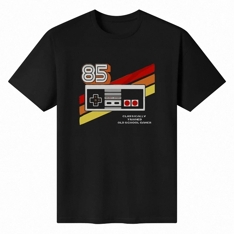 

Graphic Birthday Gift Game Controller Retro Stripe 85 T-Shirt Men Clothing Streetwear Graphic T Shirts Harajuku