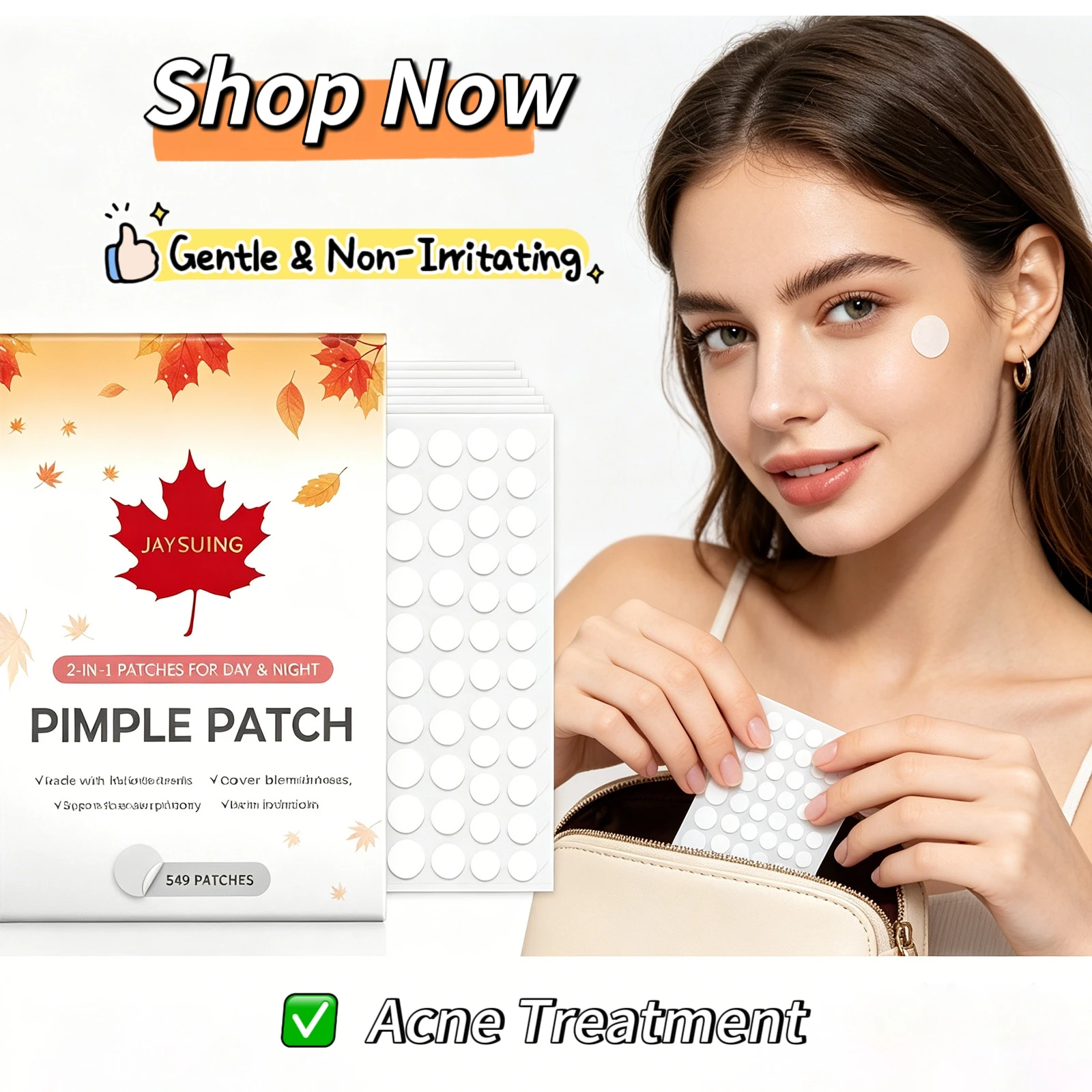Pimple Patches Improves Facial Blemishes Effectively Remove Acne Pimples Covering Heals Skin Waterproof Invisible Acne Stickers