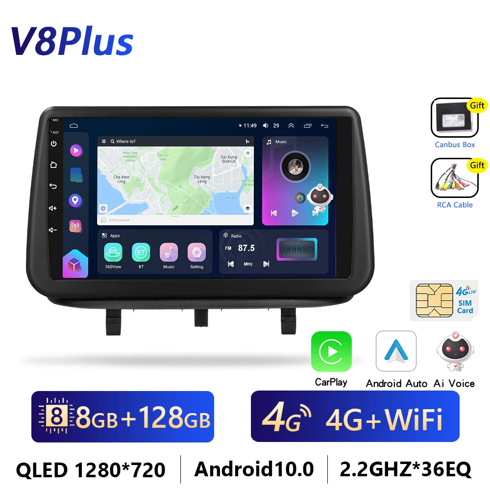 Podofo 4G Carplay Android Radio Voor Opel Meriva B 2009-2014 Auto Multimediaspeler 2din Gps Stereo Head Unit Intelligent Systeem