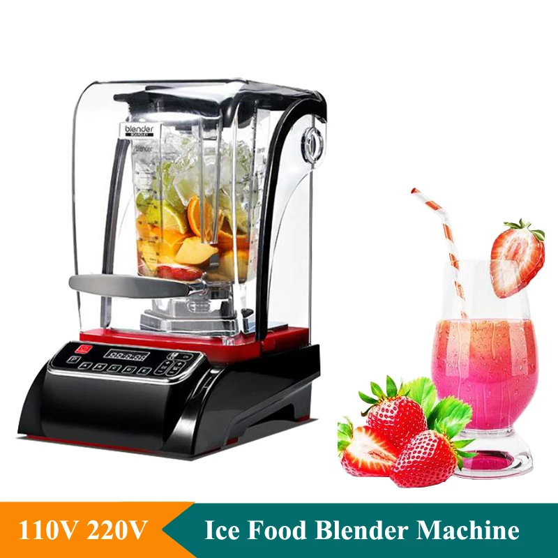 1800W Special Blender Machine With Soundproof Enclosure Electric The Fruit Smoothie Mixer Machine Ice Smoothies Machine