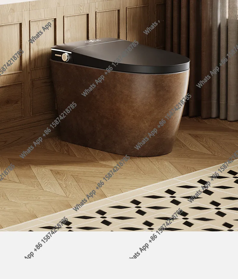 Bronze Retro Smart Toilet Has No Water Pressure Limit, Automatic Flip Seat Is Hot, Household Siphon Toilet