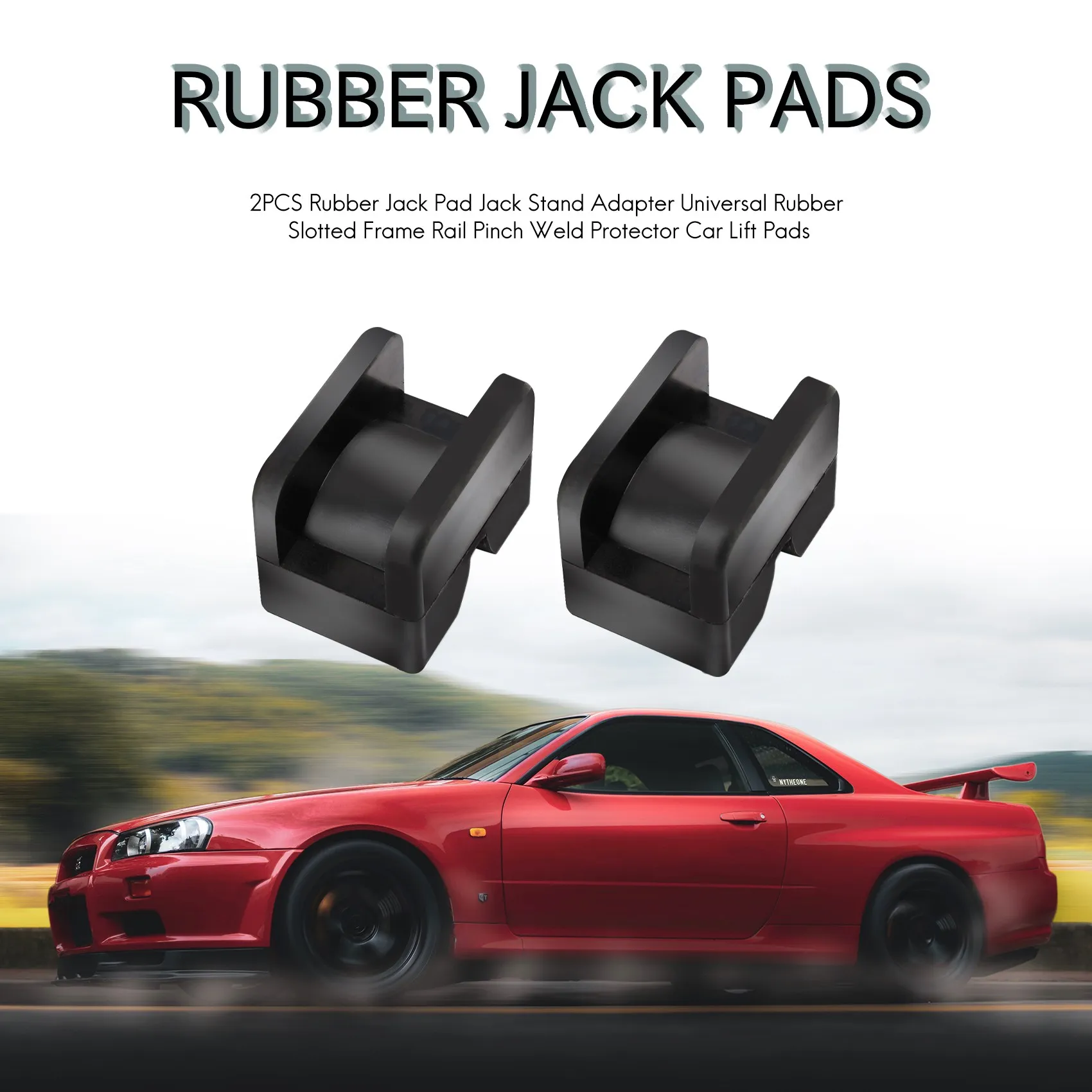 

ABOK-2 шт. резиновая подставка для домкрата, адаптер для подставки, универсальная резиновая рама с прорезями, защита от сварных швов, автомобильные подъемные подушечки