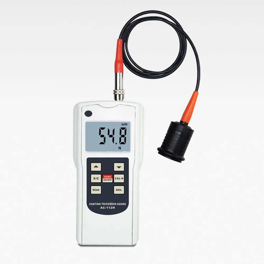 Portable Digital Coating Thickness Gauge 0-12mm 0.01mm / 0.1mm AC-112H Paint Thickness Meter