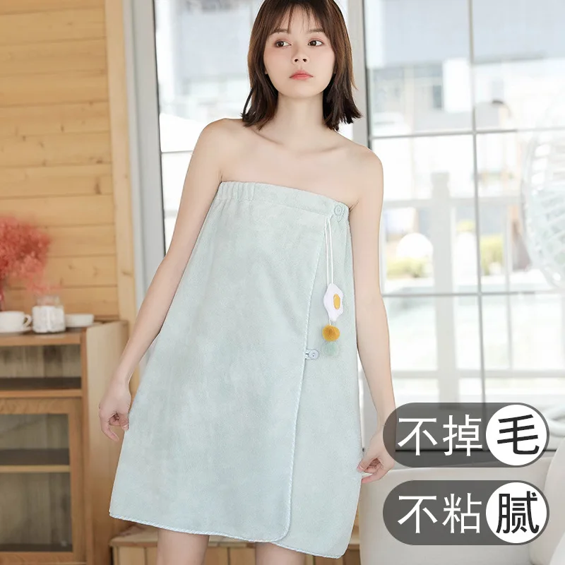 Adult Bath Towel Home Bathrobe Woman Shower Female Soft Bath Towel for Adults Textiles Bandeau Suspender Cute Bath Dress Women