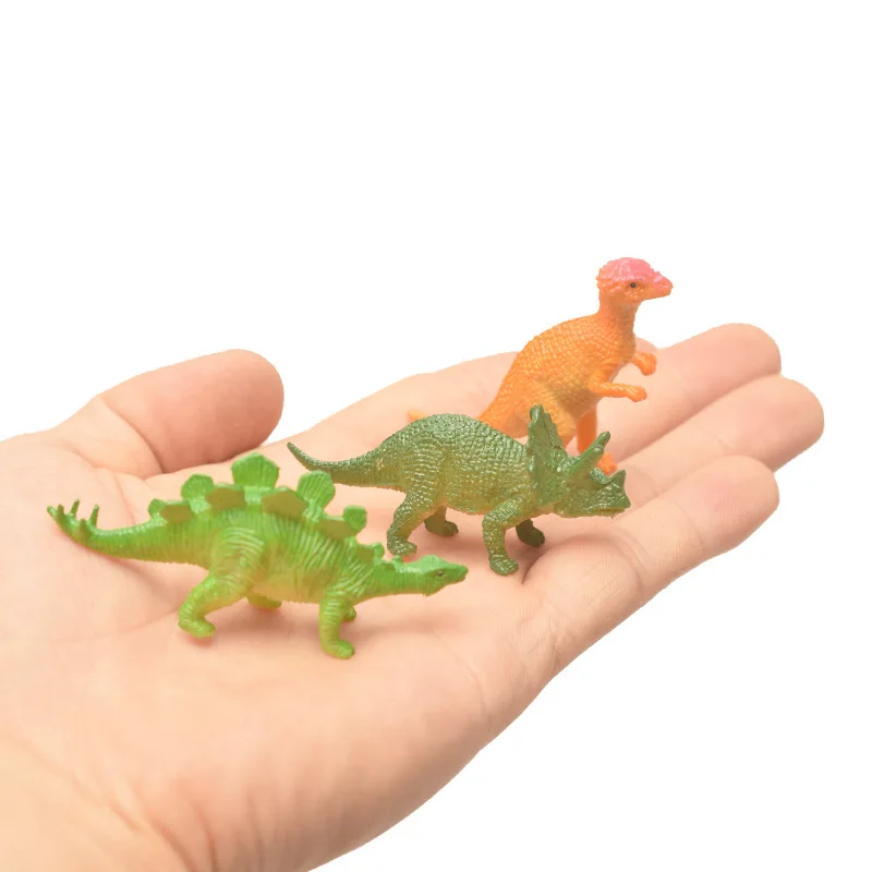 6Pcs New Children's Novelty Toy Mini Creative Dinosaur Model Ornaments Plastic Dinosaur Figures Kids Cognitive Toys Decoration