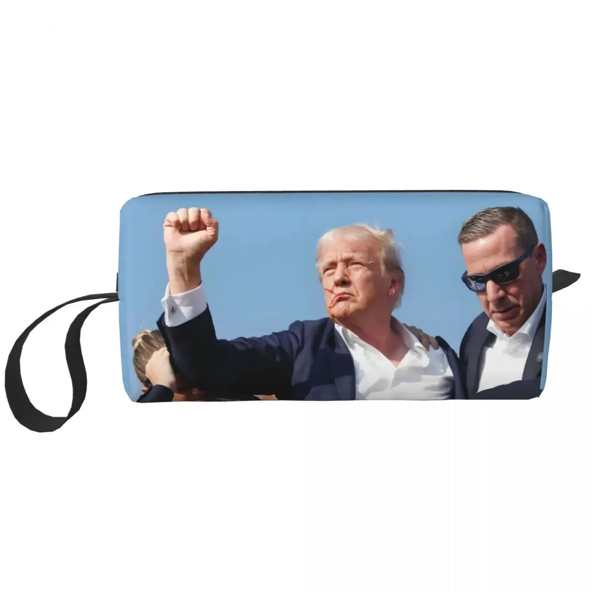 Custom Trump Will Be Back Travel Cosmetic Bag Women American USA Toiletry Makeup Organizer Ladies Beauty Storage Dopp Kit