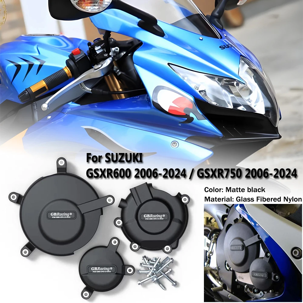 

for Suzuki GSXR600 GSXR750 GSXR600 750 2006-20124 K6-L5 GB Racing engine hood protective cover accessories and modifications