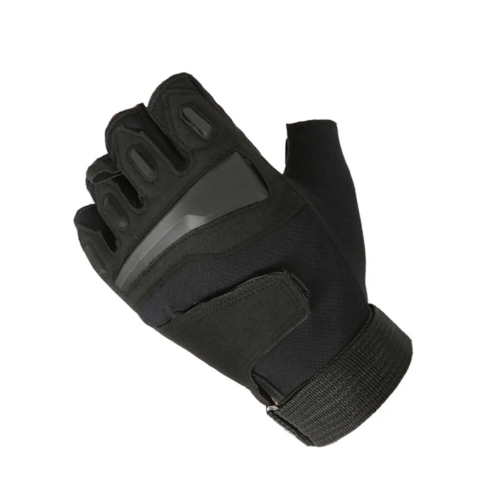 Half Finger Bike Gloves Black L Comfortable Breathable Quick-Dry Anti-Sweat Shockproof Cycling Gloves for Summer Spring Fall