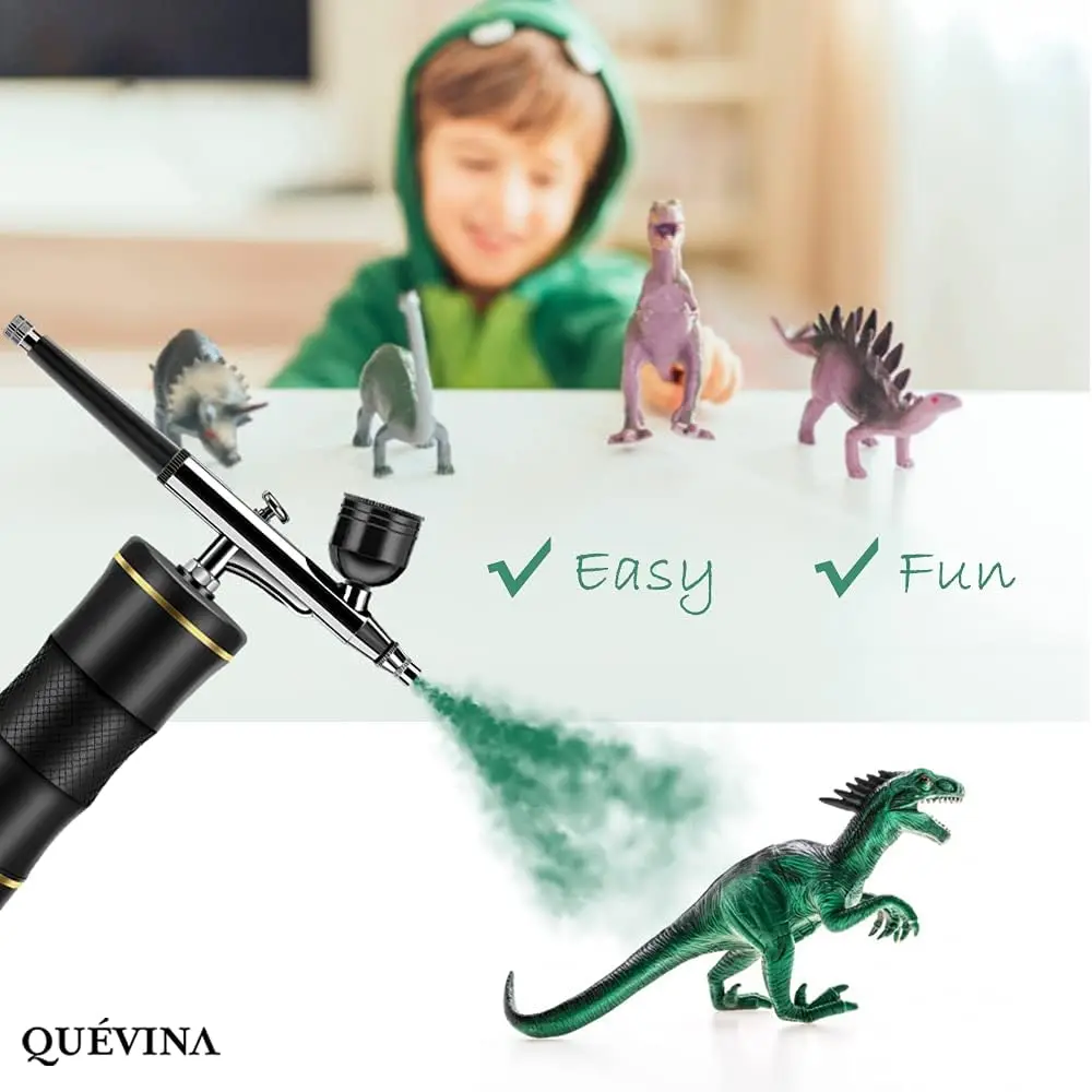 Draadloze airbrushkit met compressor voor make-up, tatoeage, nagelkunst, taartdecoratie en handwerk