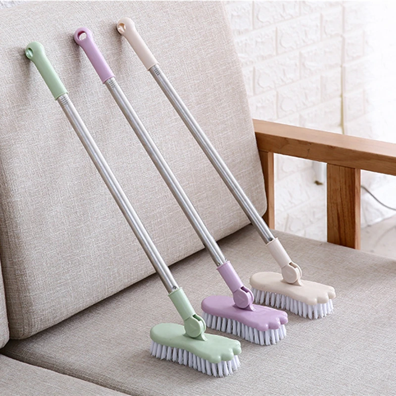 Long Handle Toilet Brush Stretchable Bathroom Kitchen Cleaning Brush Bathroom Tiles Brush Outdoor Floor Cleaning Brush