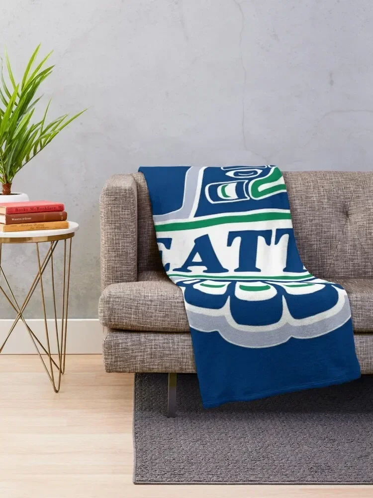 Seattle Thunderbirds icon Throw Blanket Sleeping Bag Stuffeds Giant Sofa Large Blankets