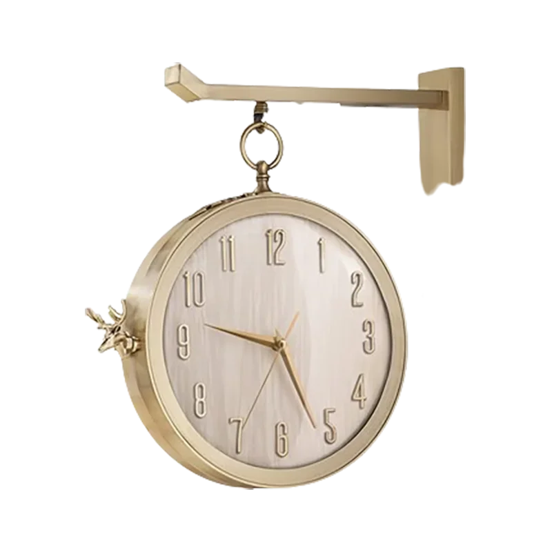 Kids Vintage Wall Clock Modern needle Luxury Gold Metal Wall Clock Designer Nordic Decoracion Salon Casa Home Decorating Items