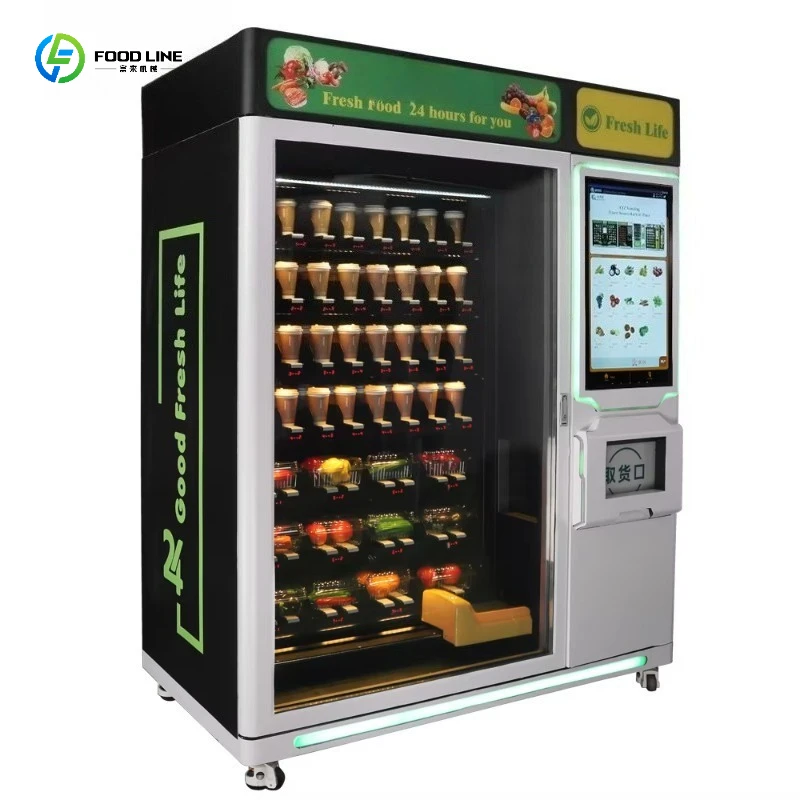 Fresh FruitLocker Vending Machine Eggs Vending Machine With Cooling System Smart Egg Coin Operated Vending Machine Customized