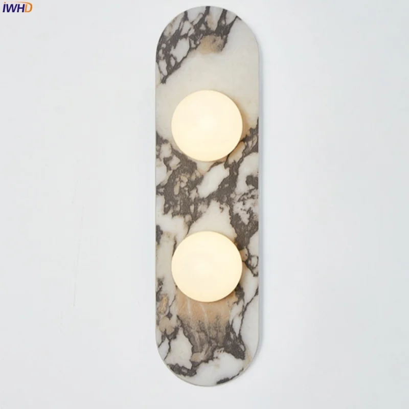 

IWHD Nordic Modern LED Wall Lamps Indoor Lighting Bedroom Bathroom Mirror Patterned Ceramics Living Room Lights Applique Murale