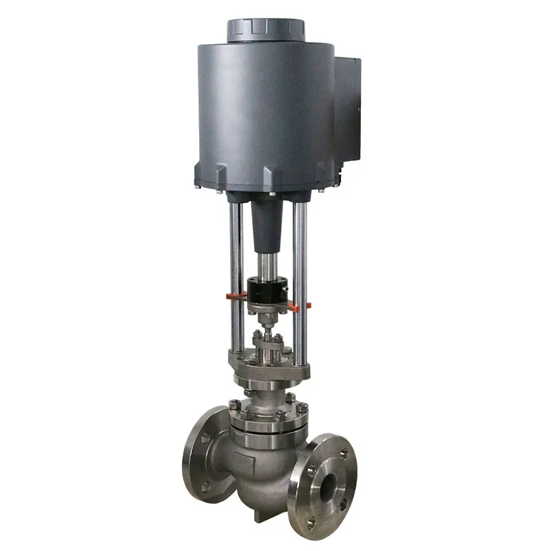 صمام تنظيم كهربائي مقعد واحد متناسب التحكم الذكي لضغط درجة حرارة البخار للغاز OEM قابل للتخصيص #4