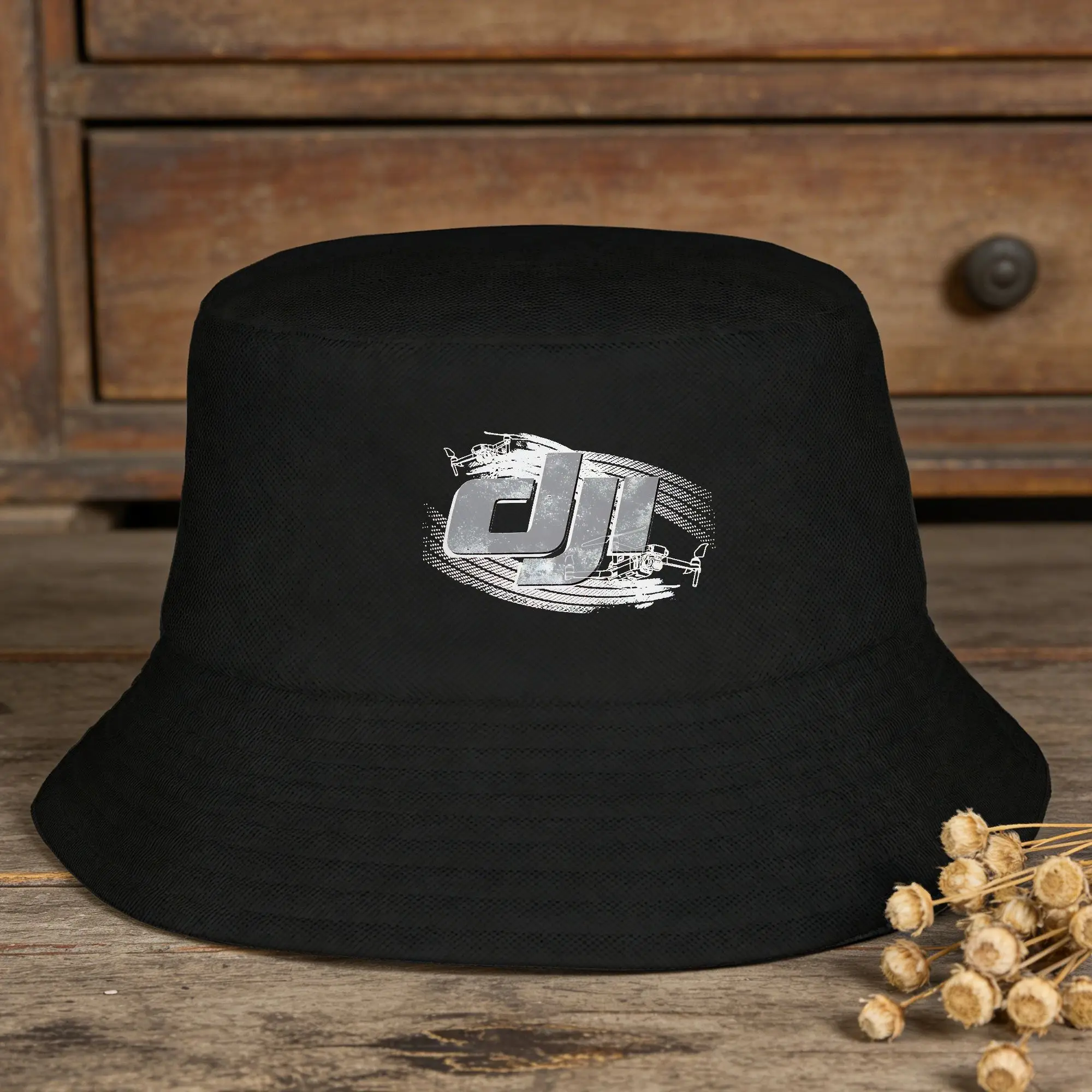 D-djis Drone Bucket Hat For Unisex  Fisherman Hats Classic Travel Hiking Caps Personality Harajuku Custom DIY Sun Hats