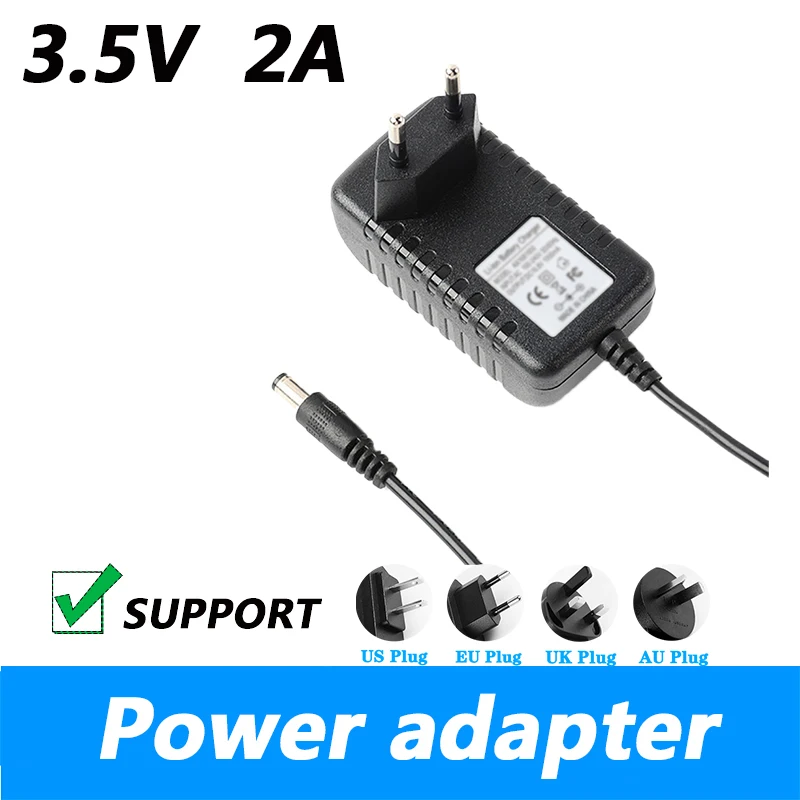 220V to DC 3.5V 2A Power Cord Adapter 3.5V 2000mA Massager Battery Charger Transformer UK Plug AU Plug Adapter 3.5*1.35mm