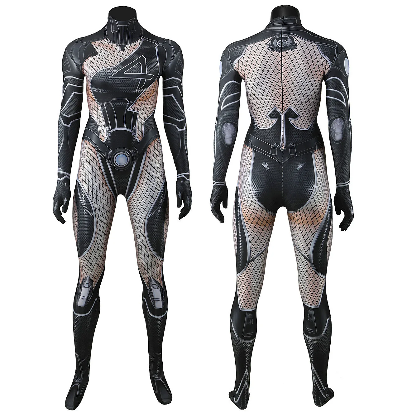 

Костюм Желтой Невидимки Marvel Rivals для косплея на PS5, супергеройский костюм Сьюзан Сторм, комбинезон Зентай, костюм из спандекса для Хэллоуина