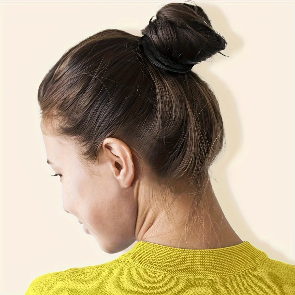 50 قطعة/الحزمة العلاقات الشعر النايلون 1 بوصة الأسود لا ضرر العلاقات الشعر المرنة للفتيات والنساء ذيل الحصان Updos الضفائر ZSY