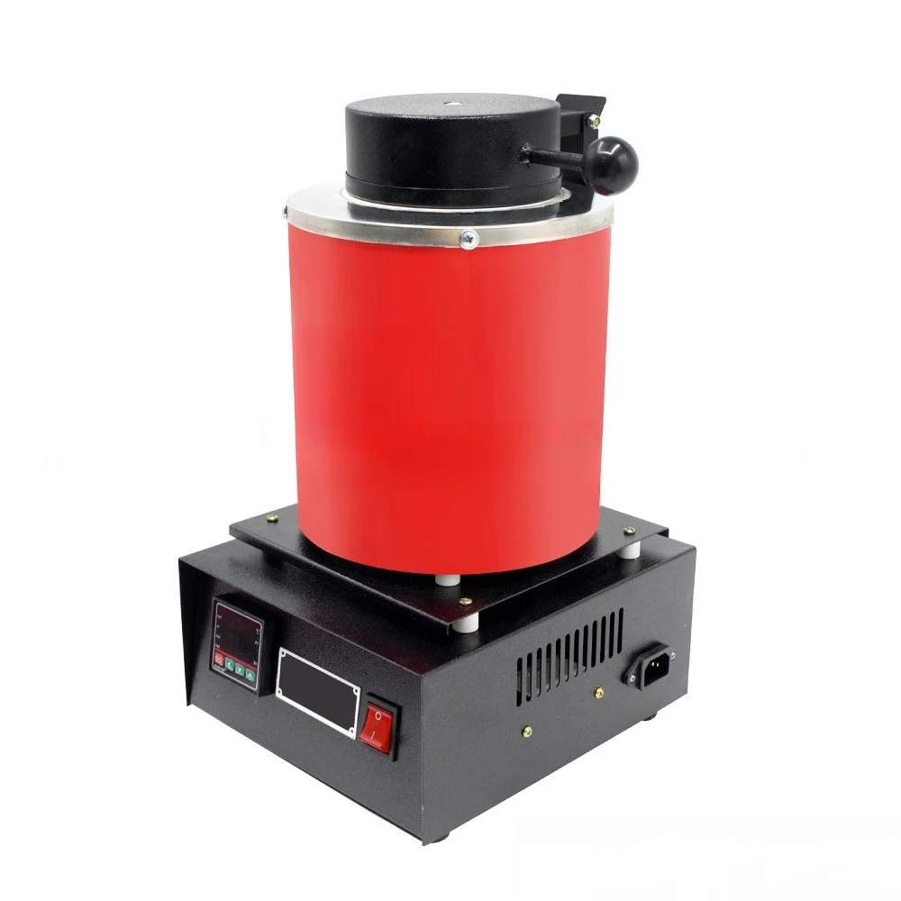 Small electric furnace, 1-3 kg gold melting furnace, molten copper, iron gold, jewelry processing tools black red