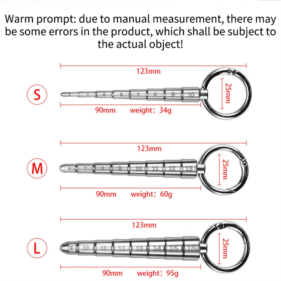 Sex Toys Tools Stainless Steel Dilator Penis Plug Urethral Bead Urine Plugging Rod Metal Expander Sex Urethral Dilation Catheter