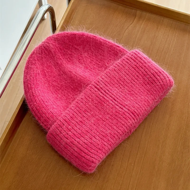 1 قطعة قبعة الشتاء الدافئة للرجال النساء ، قبعة صغيرة سوداء قبعة لينة الشتاء الرياضة في الهواء الطلق يندبروف بيني الكفة قبعة الجمجمة قبعات متماسكة