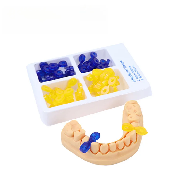 40Pcs Dental Elastic Rubber Fixing Wedges Matrix Matrices Dam Composite Tooth Separator Oral Cavity Orthodontics Lab Tools