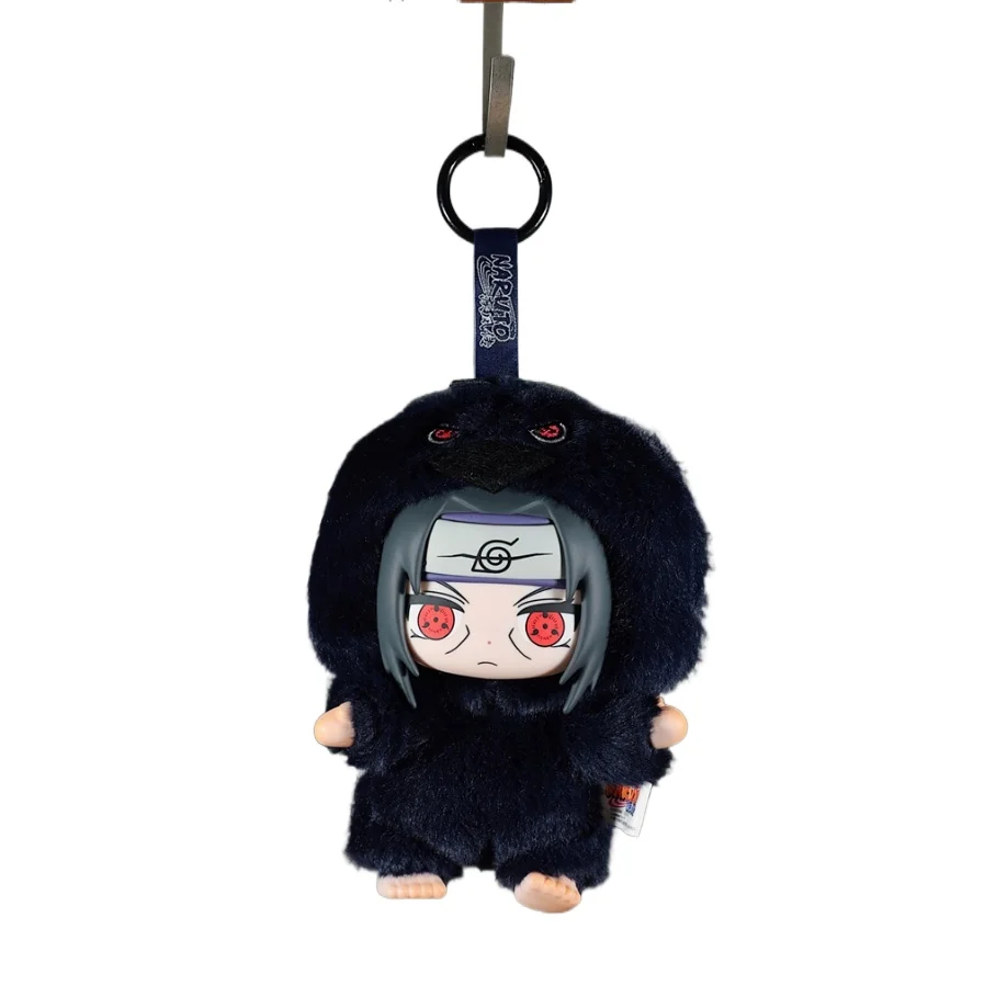 حقيقية ناروتو لطيف الوحش حفلة Uchiha Itachi شخصية أفخم المفاتيح أنيمي اكسسوارات اللعب هدية الكريسماس دمية قلادة نموذج