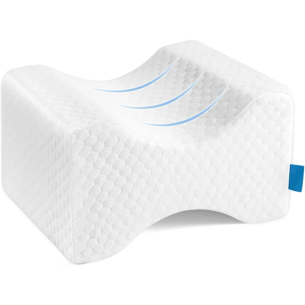 Memory Foam Knee Pillow For Side Sleepers Pregnant Relieve Hip Pressure Improve Sleeping Quality Washable Breathable Cover