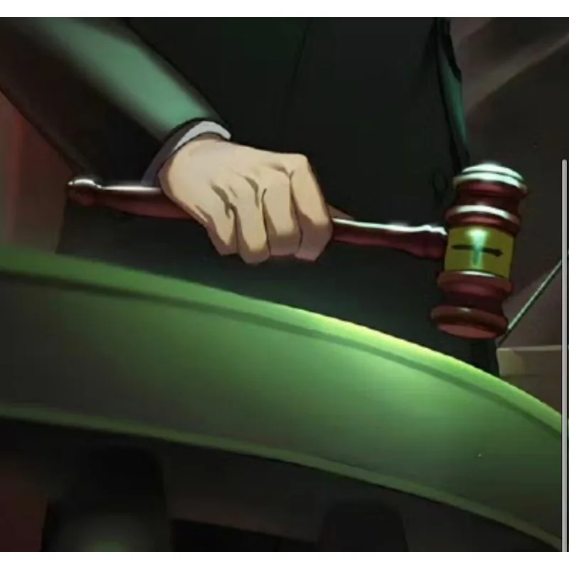 Anime Hiromi Higuruma Cosplay Gavel Judge Props Hammer Weapons Role Play Prop Accessories Unisex Theme Party