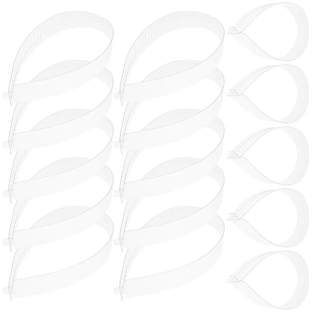 60 قطعة من طوق PVC الشفاف يبقى ياقة القميص يدعم شرائط بلاستيكية قابلة للتعديل لقمصان الملابس للرجال والنساء