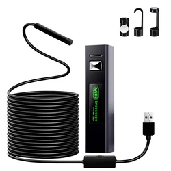 Wireless Endoscope,WiFi Borescope Inspection Camera 1200P HD IP68 Waterproof Snake Camera Compatible for Android iOS Tablet