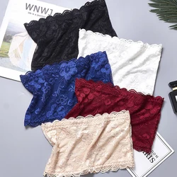 Summer Women Bra Strapless Top Female Sexy Lace Invisible Lingerie Ladies Underwea Tube Top Solid Bralette Casual Tank Crop Tops