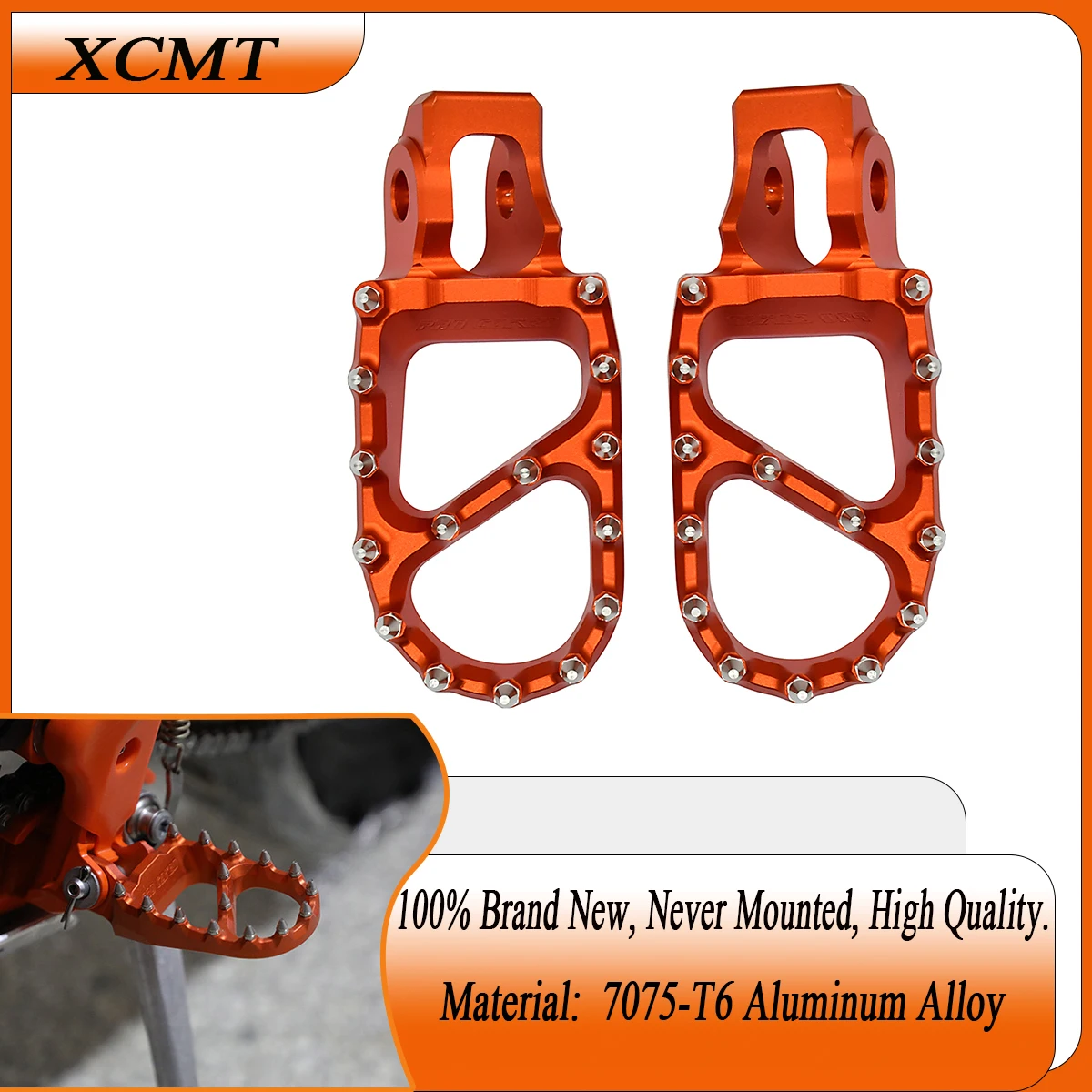 

Motorcycle Foot Pegs Rest FootRest Pedals For KTM SX85-250 XC-W150-300 SX-F250-450 XC XC-F250-450 EXC-F250-500 EXC125-530 17-21