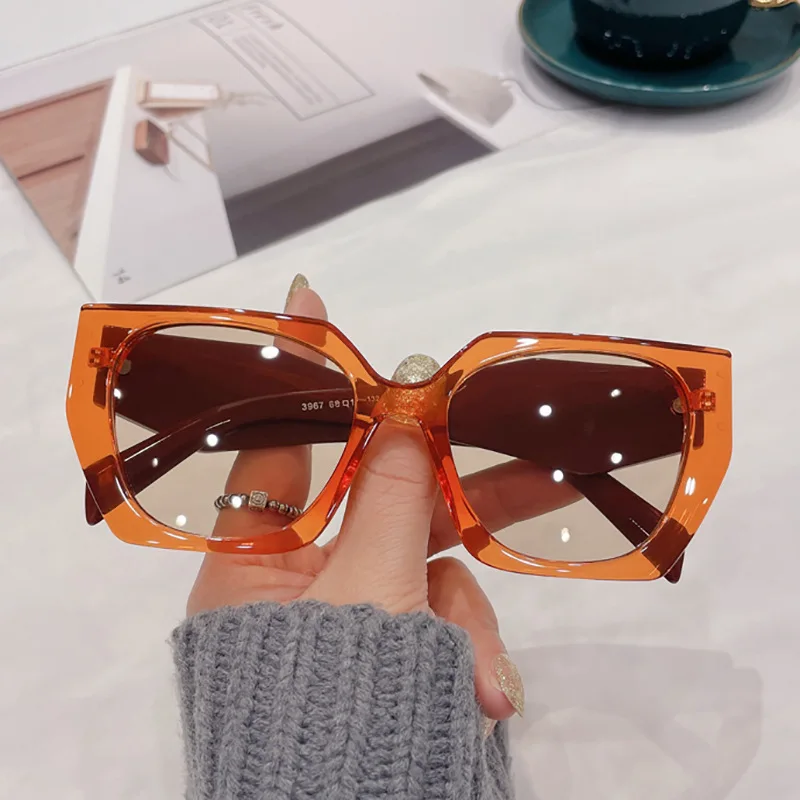 OEC CPO Quadrat Sonnenbrille Frauen Neue Mode Orange Punk Sonnenbrille Männer Vintage Shades UV400 Weibliche Retro Brillen Gafas De Sol – Detail 3