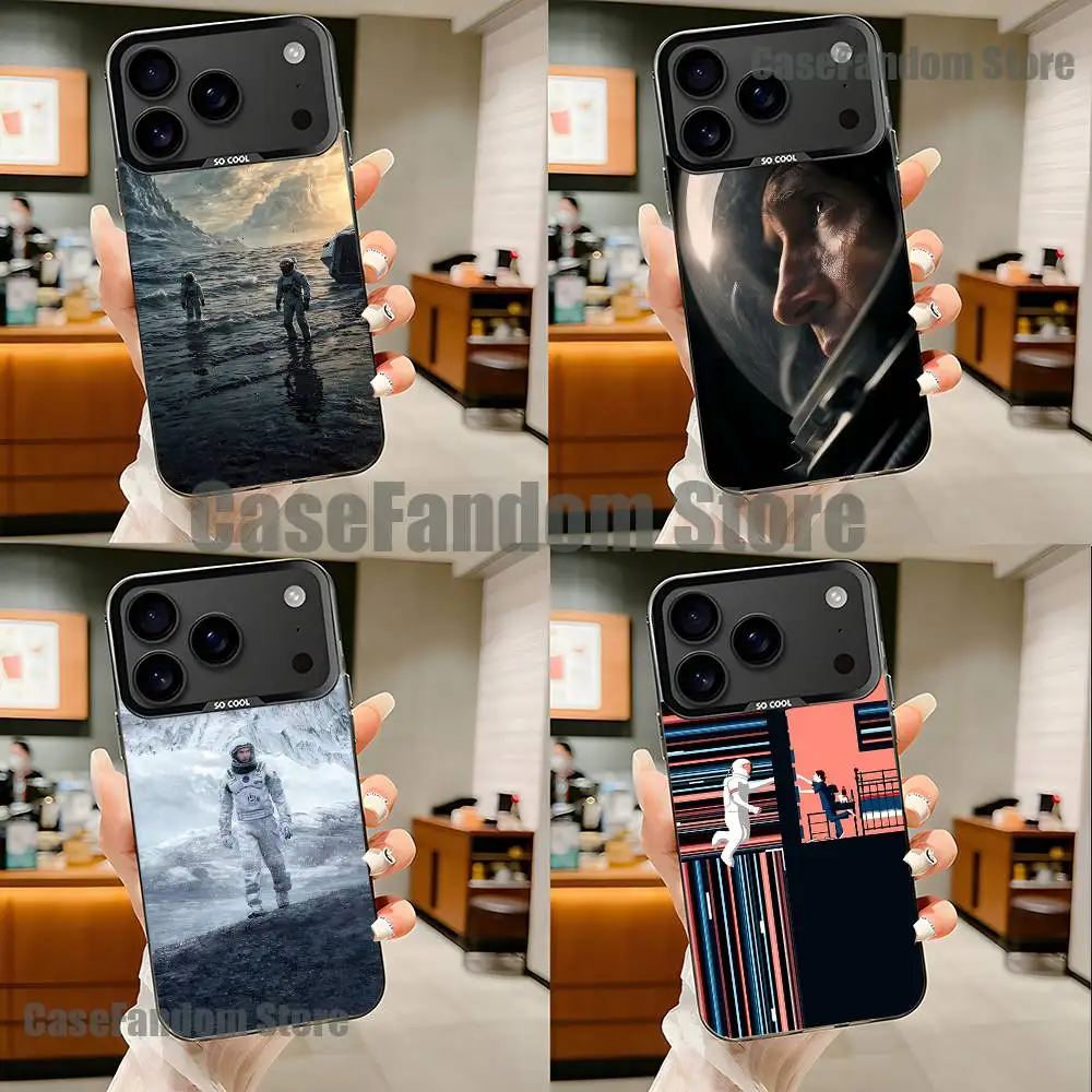 

F-Film I-InterstellarS movie For iPhone 17,16,15,14,13,12,11,Pro,MAX,Plus Black Shockproof Candy Matte Cover