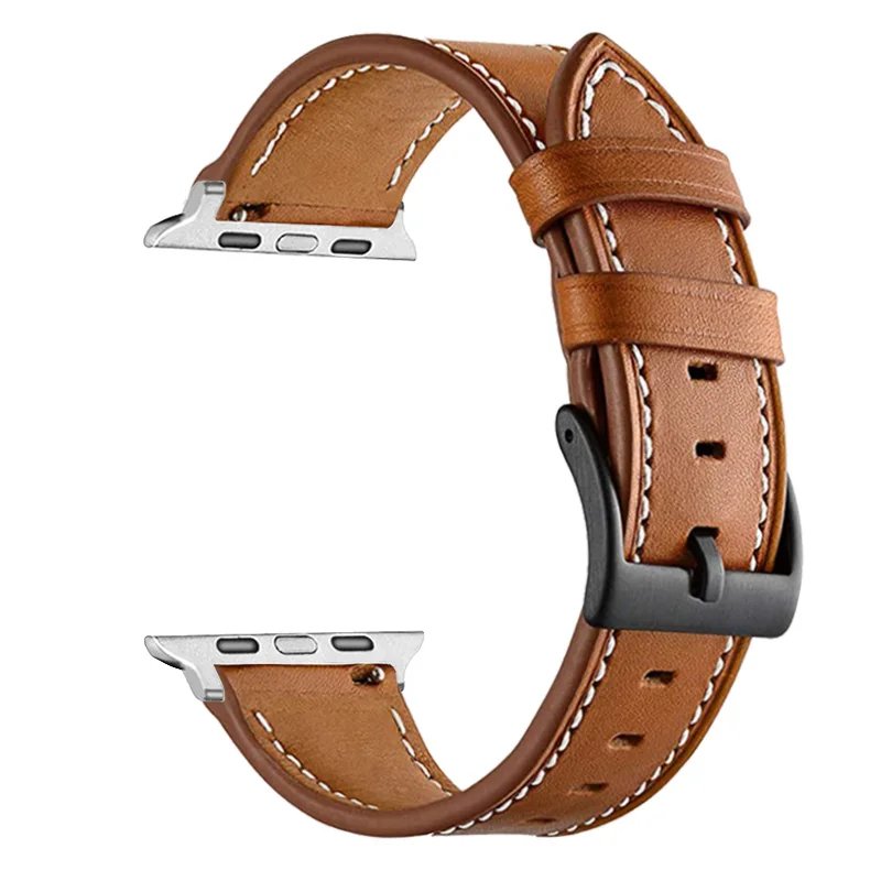 애플 워치 밴드용 가죽 시계 스트랩, 스포츠 팔찌, 아이워치 시리즈 울트라 9-8-7-6-5-4-3-SE, 44mm, 49mm, 45mm, 42mm, 40mm, 41mm, 38mm