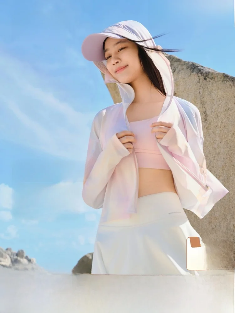 

Bosideng женская верхняя одежда с капюшоном и защитой от солнца, дышащее моющееся охлаждающее летнее пальто с защитой от ультрафиолета