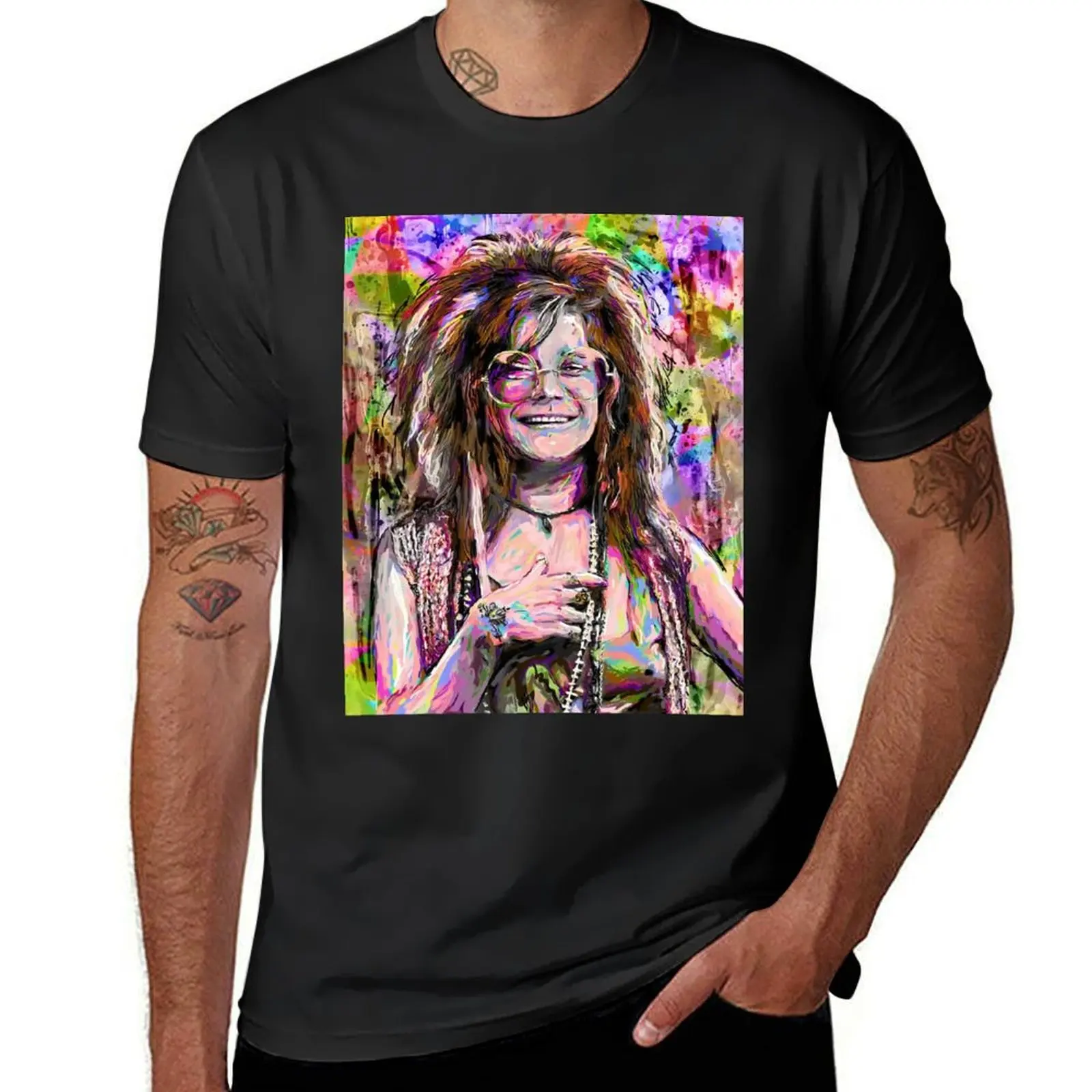 

The Legend Janis Hippie Joplin T-Shirt tops vintage animal prinfor boys t shirts for men graphic