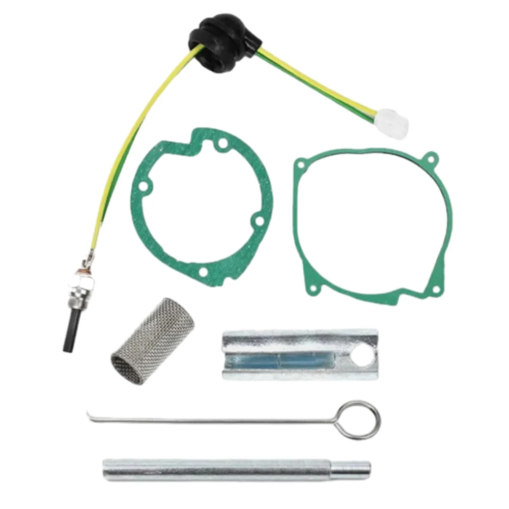 

7Pcs/Set Car Air Diesel Gasket + Ceramic Glow Plug Kit For Diesel Heater Parts car accessories