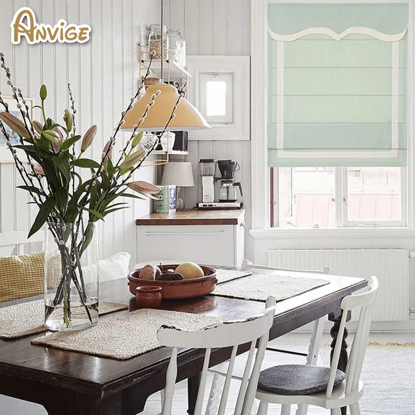 

Anvige modern 60 colors professionally made roman blind,ready to install materials included,window treatment