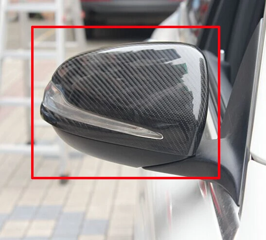 

For Benz GLC Class X205 2015-2017 Carbon fiber Style Side Mirror Cover Trim Car Accessories Stickers