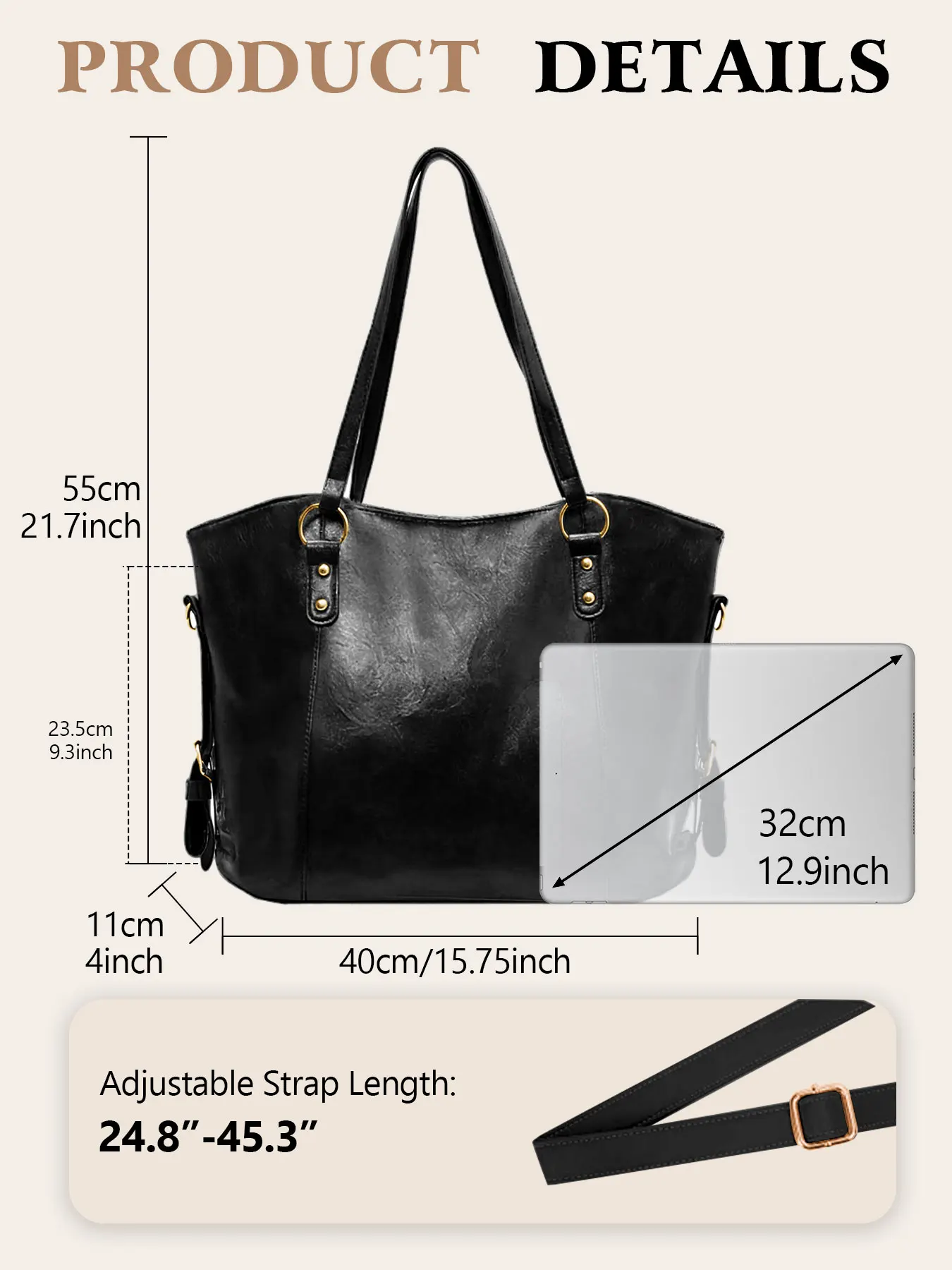 Ladies bag female large capacity 2024 new tide fashion fall and winter shoulder bag texture commuter Tote bag